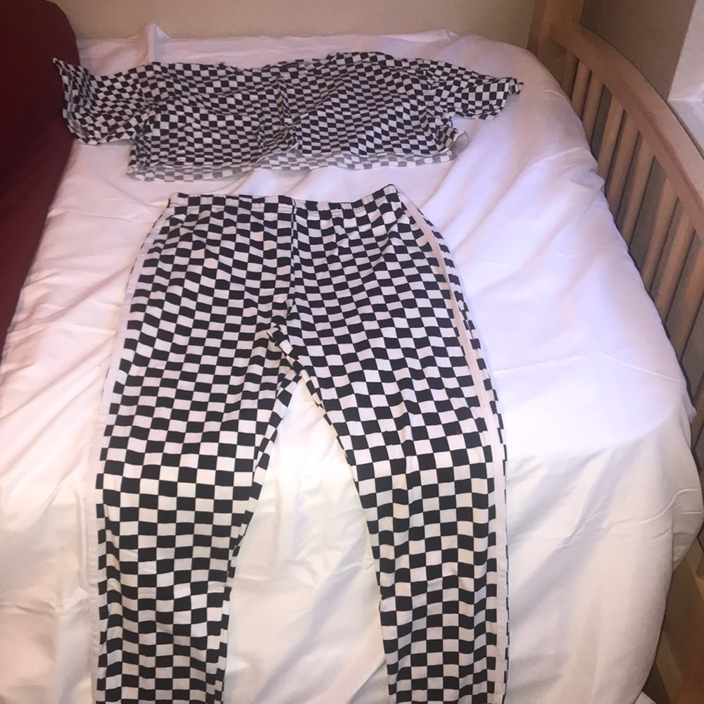 Checker Board Top/Leggings Set